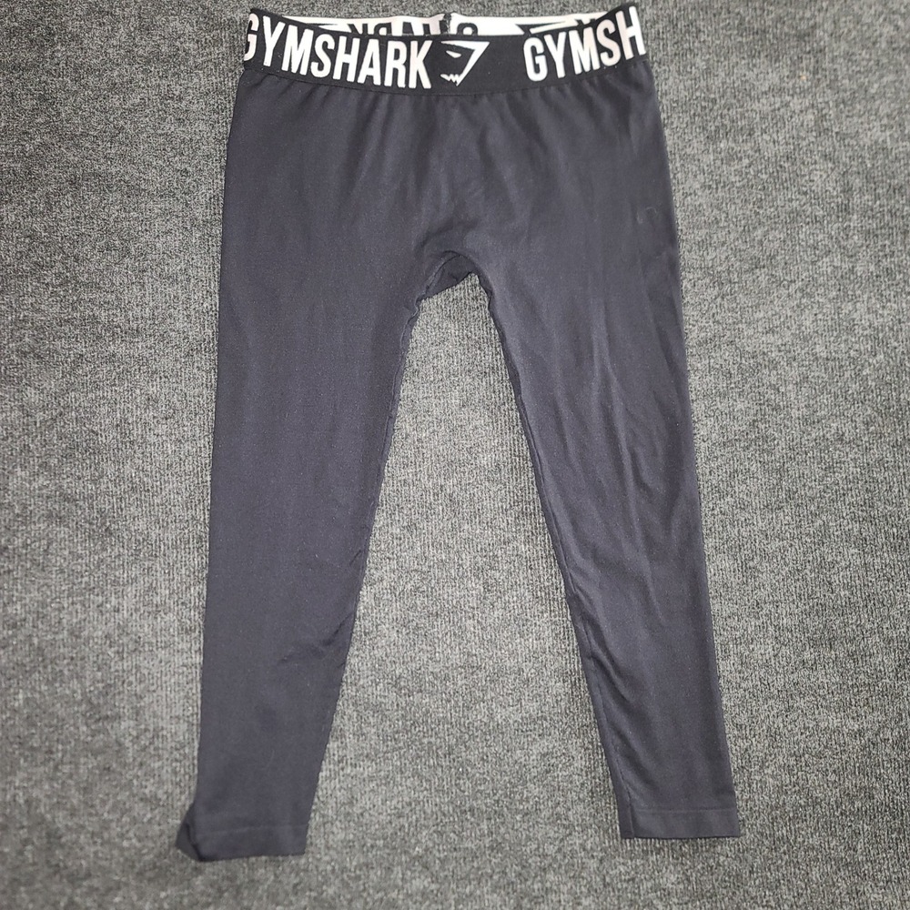 Gymshark Training Leggings High Waisted‎ Cropped Athletic Gym Black S